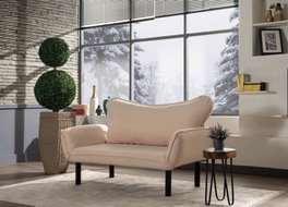 Atelier Del Sofa Chatto - Sofá-Cama de 2 Plazas Crema
